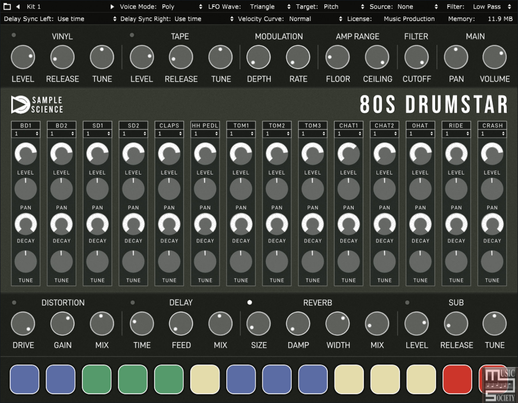 Samplescience 80s Drumstar Free Vst Vst3 Au Plugin Screenshot Kvr